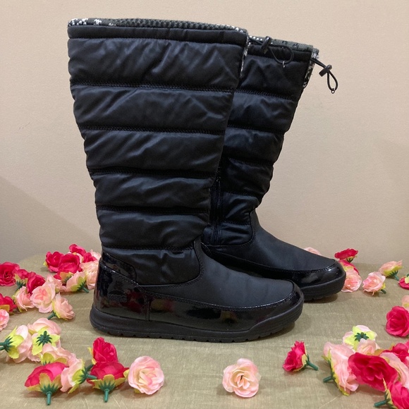 NWT Totes Waterproof Black Boots "Caroline 2" 10M - Picture 2 of 16